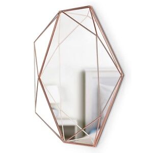 Pre-Owned Rose Gold/Copper Metal Wall Mirror- Umbra- 22.5" L x 17" H x 3.75” w